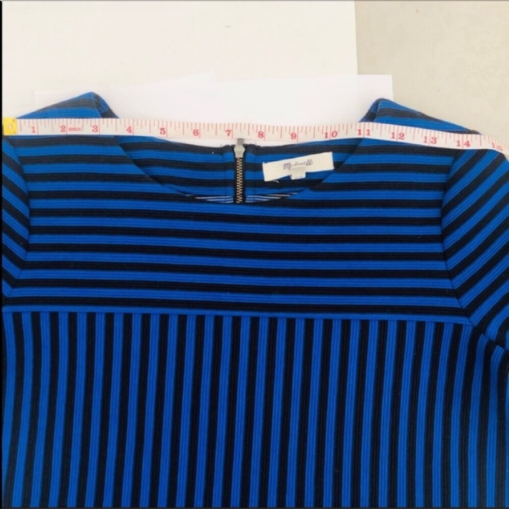 Madewell Blue/Black Striped Top - Like New! - Picture 12 of 13